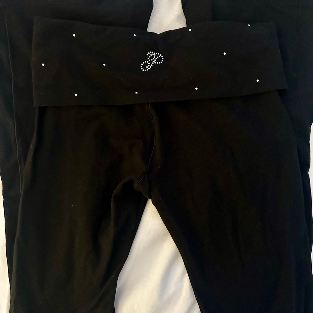 PINK Victoria's Secret Black Flare Leggings Size XS